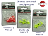 Chumbo com anzol para Jig ou Grub