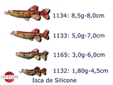 Peixe de silicone colorido